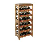 Relaxdays Acacia wood wine rack - 24 bottles