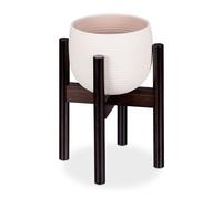 Relaxdays Adjustable Bamboo Plant Stand