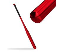 Relaxdays Aluminium Baseball, Lightweight Softball Bat, Anti-Slip Grip, 34 Inches / 86 cm, Red, 86 x 5 cm