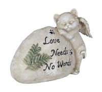 Relaxdays Angel cat statue ornament