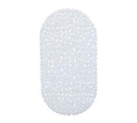 Relaxdays Anti-Slip Bath Mat, Stone-look, Non-Slippery Suction Cups, Washable, W x D: 36 x 68 cm
