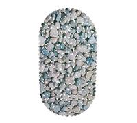 Relaxdays Anti-Slip Bath Mat, Stone-look, Non-Slippery Suction Cups, Washable, W x D: 36 x 68 cm