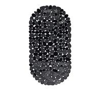 Relaxdays Anti-Slip Bath Mat, Stone-Look, Non-Slippery Suction Cups, Washable, W x D: 36 x 68 cm, Pack of 1