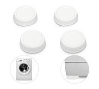 Relaxdays Anti-Vibration Pads for Washing Machine, Dryer, Dishwasher White PVC (Pack of 4)