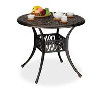 Relaxdays Antique Garden Table with Umbrella Hole