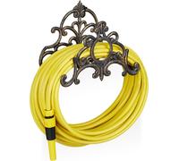 Relaxdays Antique Hose Holder, Cast Iron, Vintage Look, Wall-Mounted, HxWxD: 24