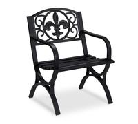 Relaxdays Antique-looking metal garden chair
