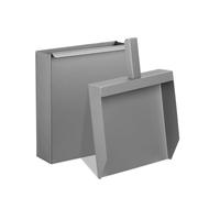 Relaxdays Ash Bucket with Shovel in Silver