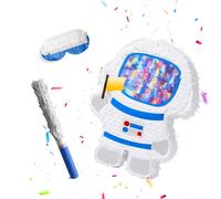 Relaxdays Astronaut piñata set with stick & mask