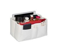 Relaxdays, Felt, Many Compartments, Handbag Organiser, Storage Bag, Portable, Removable, Size S, White