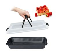 Relaxdays Baking Tray with Lid 3in1