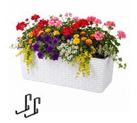 Relaxdays Balcony planter insert & level gauge