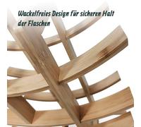 Relaxdays Bamboo 12-bottle wine rack