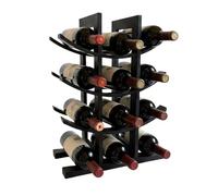 Relaxdays Bamboo 12-bottle wine rack