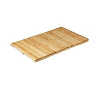 Relaxdays Bamboo Bath Mat, for the Bathroom, Stopper, Hygienic, Moisture-Resistant, 40x65 cm, Natural
