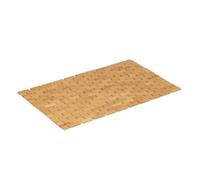 Relaxdays Bamboo Bath Mat, 70 x 42 cm, Folding, Non-Slip, Bathtub, Shower & Sauna, Grid Design, Air Circulation, Natural