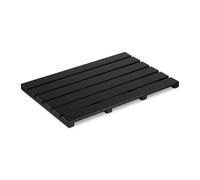 Relaxdays Bamboo Bath Mat, Non-Slip, Shower, Sauna, Against Cold Floors, Indoor & Outdoor, HWD: 3.5 x 54 x 36 cm, Black