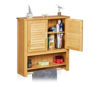 Relaxdays Bamboo Bathroom Cabinet