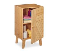 Relaxdays Bamboo Bathroom Cabinet