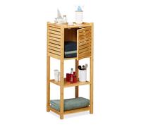 Relaxdays Bamboo Bathroom Cabinet 4 Tiers