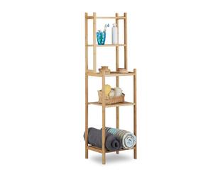 Relaxdays Bamboo Bathroom Shelf