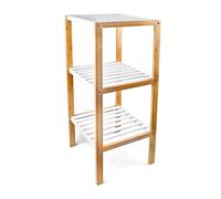 Relaxdays Bamboo Bathroom Shelves With 3 Tiers