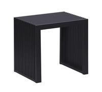 Relaxdays bamboo bench, modern kitchen & hallway bench for bathroom/bedroom, H x W x D 43x45x33 cm, black