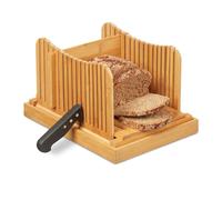 Relaxdays Bamboo Bread Slicer