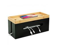 Relaxdays Bamboo cord box