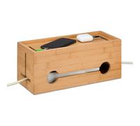 Relaxdays Bamboo Cable Organiser