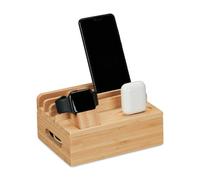 Relaxdays Bamboo Charging Station