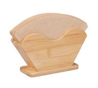 Relaxdays Bamboo Coffee Filter Holder