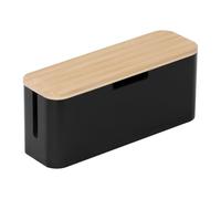 Relaxdays Bamboo cord box