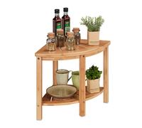 Relaxdays Bamboo Corner Shelf for the Kitchen