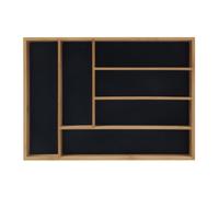 Relaxdays Bamboo cutlery tray