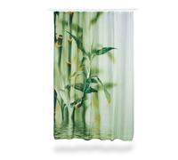 Relaxdays Bamboo Design Shower Curtain in Green