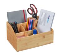 Relaxdays Bamboo Desk Organiser
