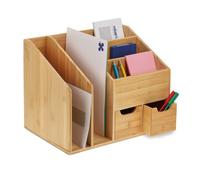 Relaxdays Bamboo Desk Organiser