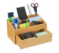 Relaxdays Bamboo Desk Organiser