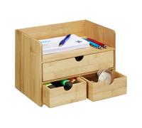 Relaxdays Bamboo Desk Organiser