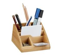Relaxdays Bamboo Desk Organizer