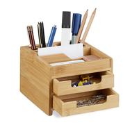 Relaxdays Bamboo Desktop Organizer