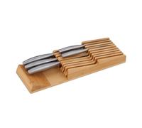 Relaxdays Bamboo Drawer Insert for 9 Knives