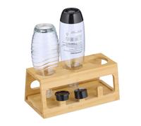 Relaxdays Bamboo Drying Rack for 3 Bottles