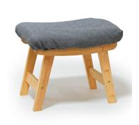 Relaxdays Bamboo & Fabric Stool