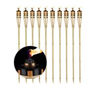 Relaxdays Bamboo Garden Torch Set Of 10