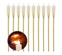 Relaxdays Bamboo Garden Torch Set Of 10