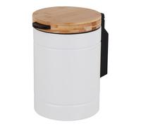 Relaxdays Bamboo lid wall bin 3L