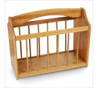 Relaxdays Bamboo Magazine Rack