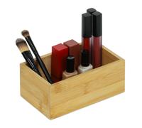 Organiser box Narrow Desk Caddy Eco-friendly Lightweight Bamboo Storage Box